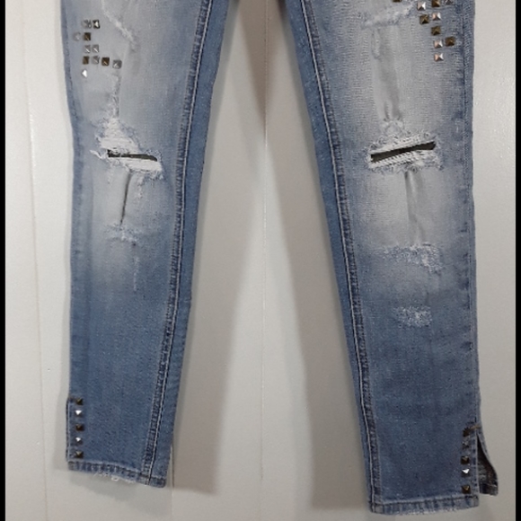 Miss me stud embellished distressed skinny jeans size 25 - Picture 5 of 8